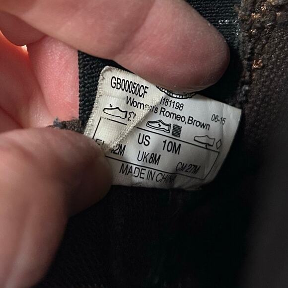 Georgia Boot Womens Romeo Boots Size 10 Brown Embossed Leather - Picture 6 of 9